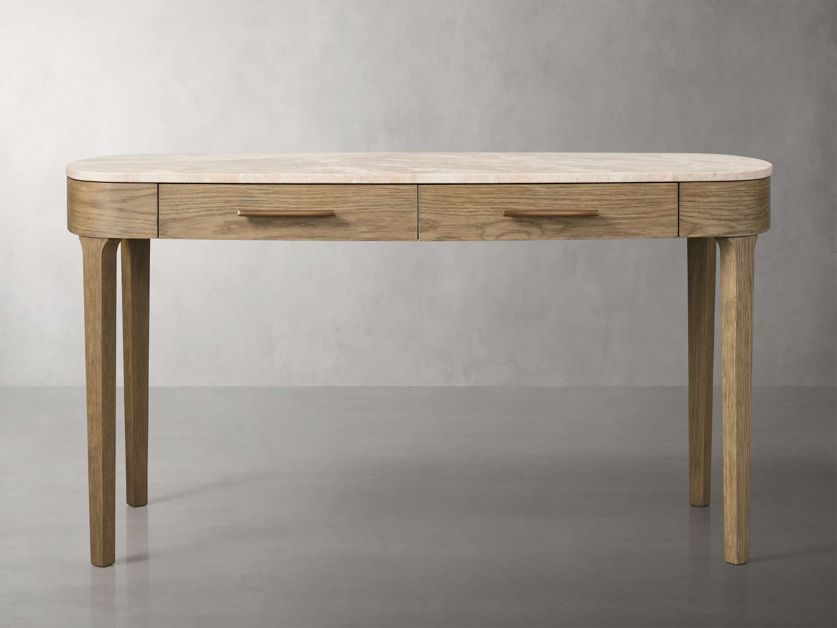 Danny Writing Desk in Stone Natural  Fawn/Royal Cream - Image 0