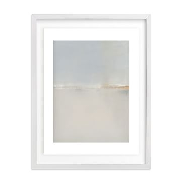 Winter Beach, Full Bleed 18x24, White Wood Frame - Image 1