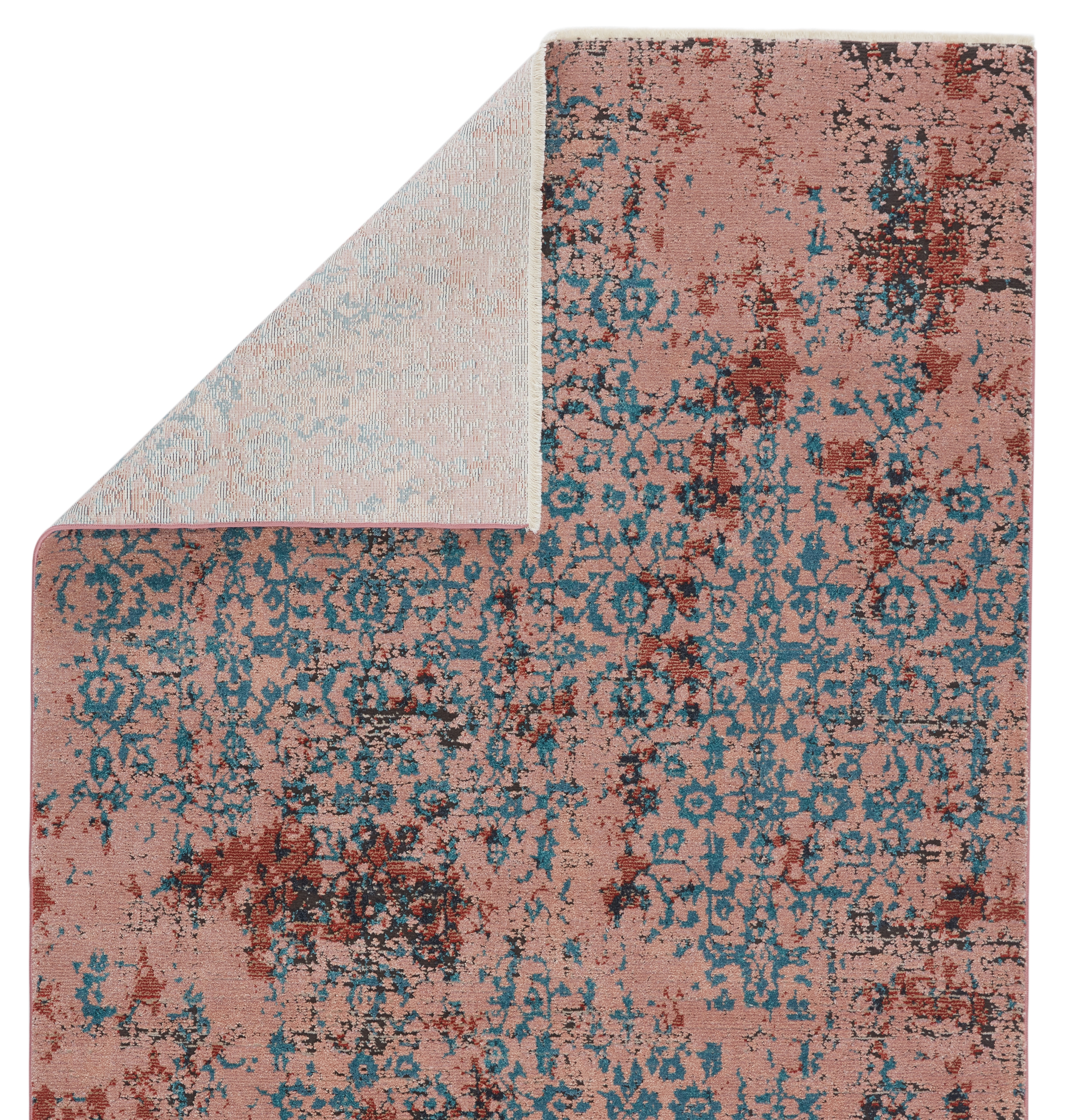 Vibe by Zea Trellis Pink/ Teal Area Rug (5'X7'6") - Image 2