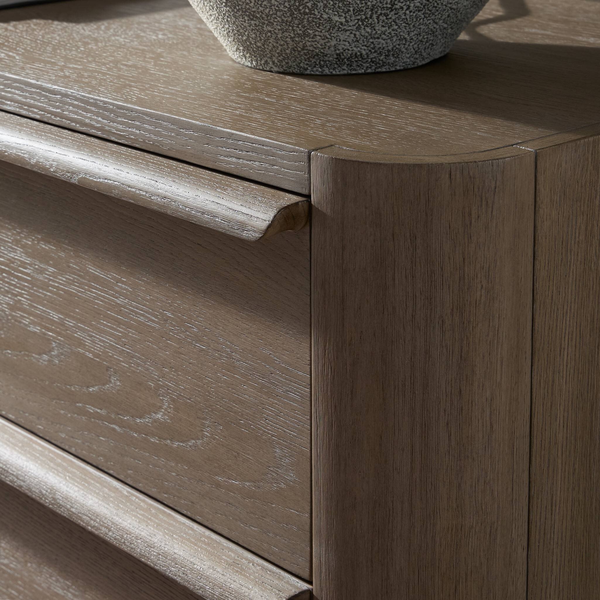 Primrose 10 Drawer Dresser - Natural Flat Oak Veneer - Image 13