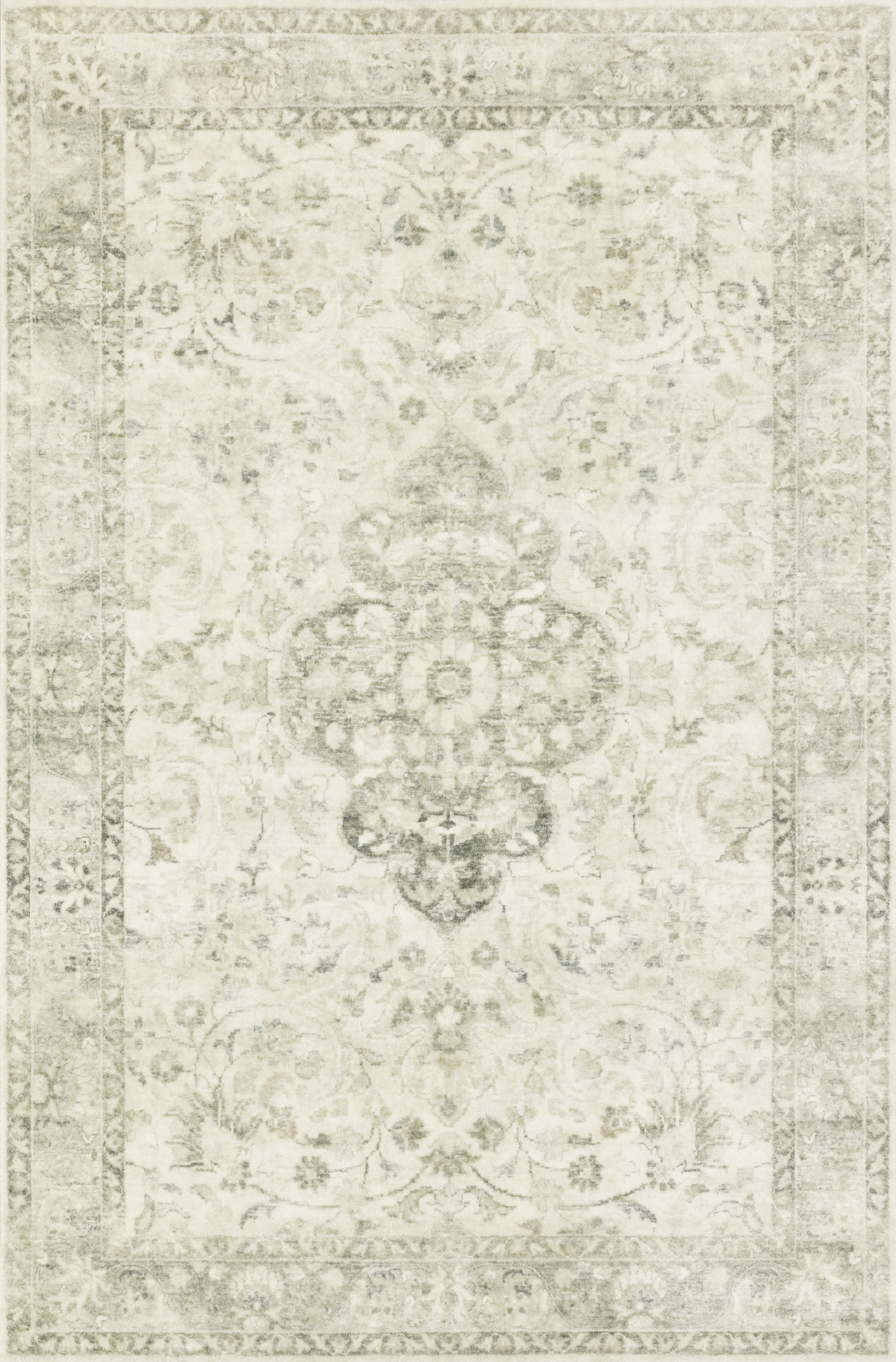 Rosette ROS-02 Ivory / Silver 2'-2" x 5' - Image 0