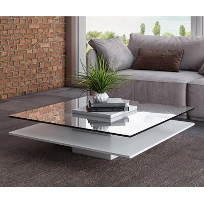 Belafonte Pedestal Coffee Table with Storage - Image 0