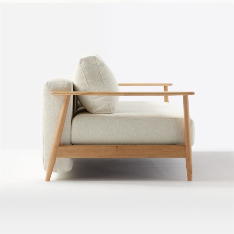 Una Ivory Boucle Sleeper Sofa - Image 5