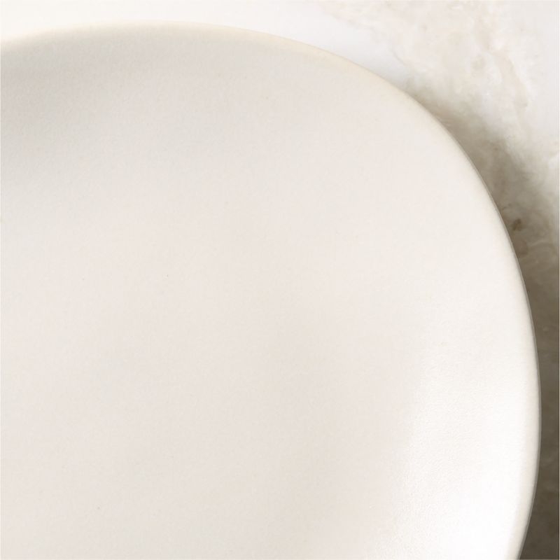 Selene Ivory Stoneware Salad Plates Set of 6 - Image 4