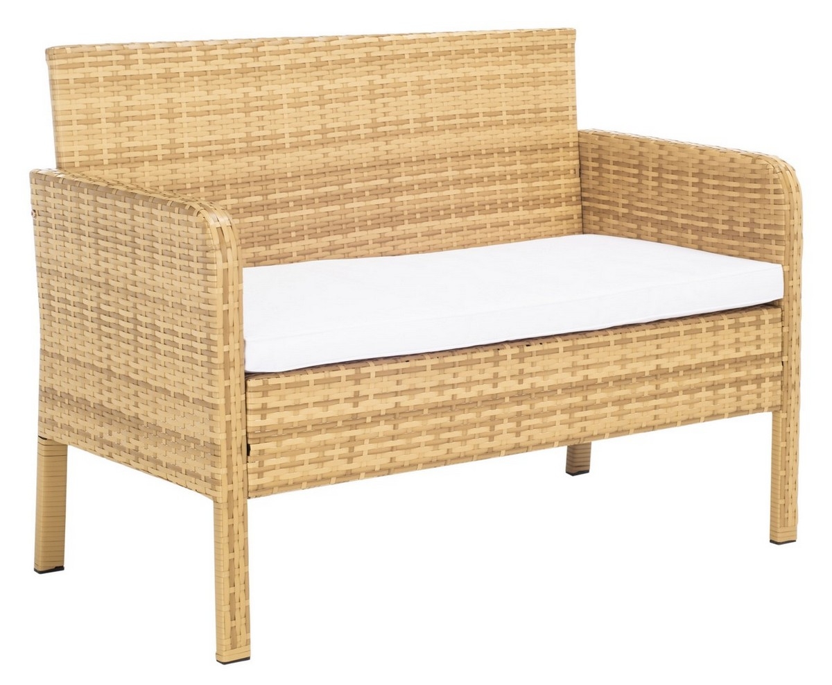 Aboka 4Pc Living Set - Natural / White - Safavieh - Image 8