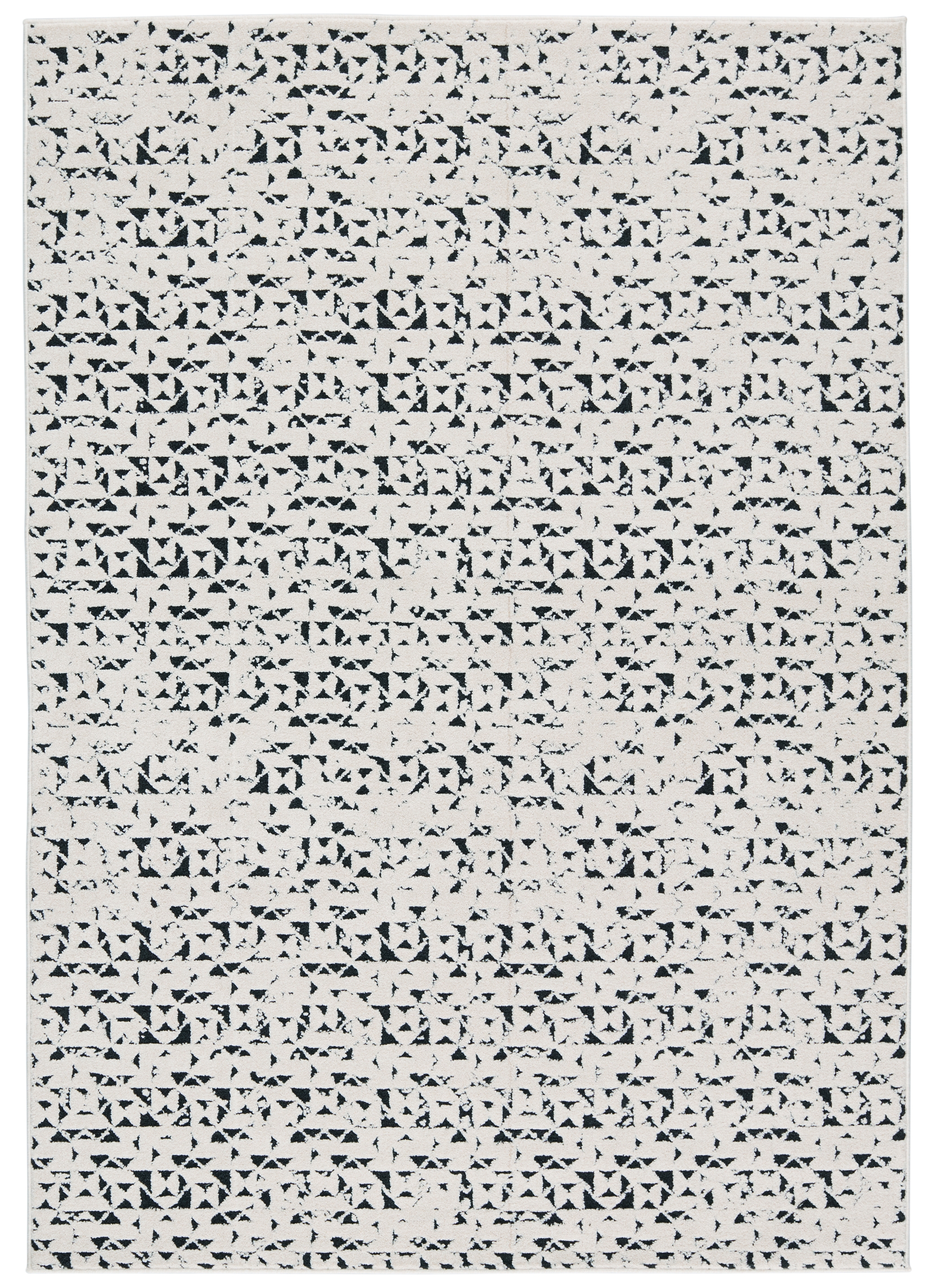 Vibe by Avis Trellis Ivory/ Black Area Rug (4'X6') - Image 0