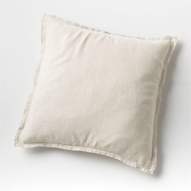 New Natural EUROPEAN FLAX ™-Certified Linen Warm Natural Euro Bed Pillow Sham - Image 0