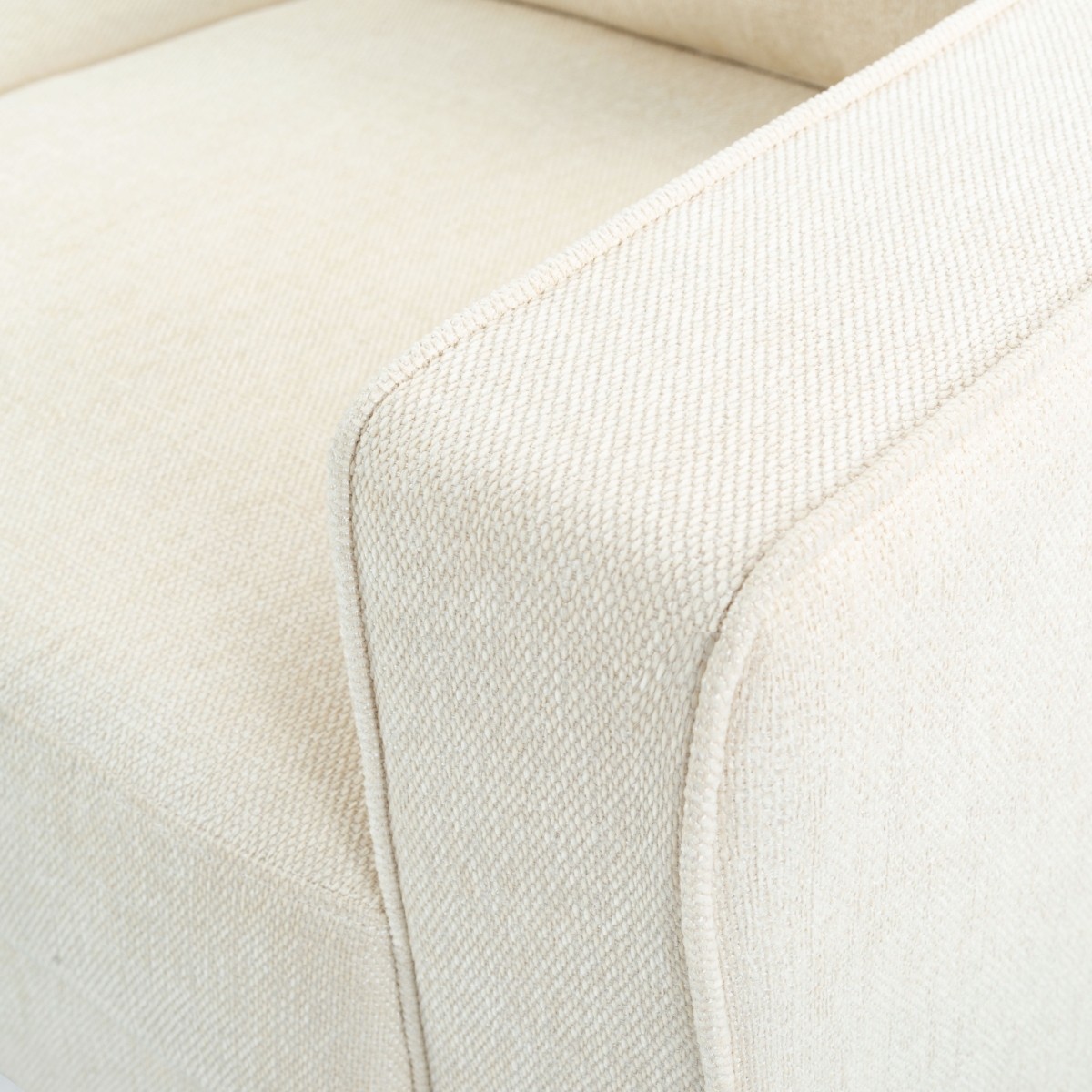 Felicianya Modern 3 Seater Sofa - Creme - Image 2