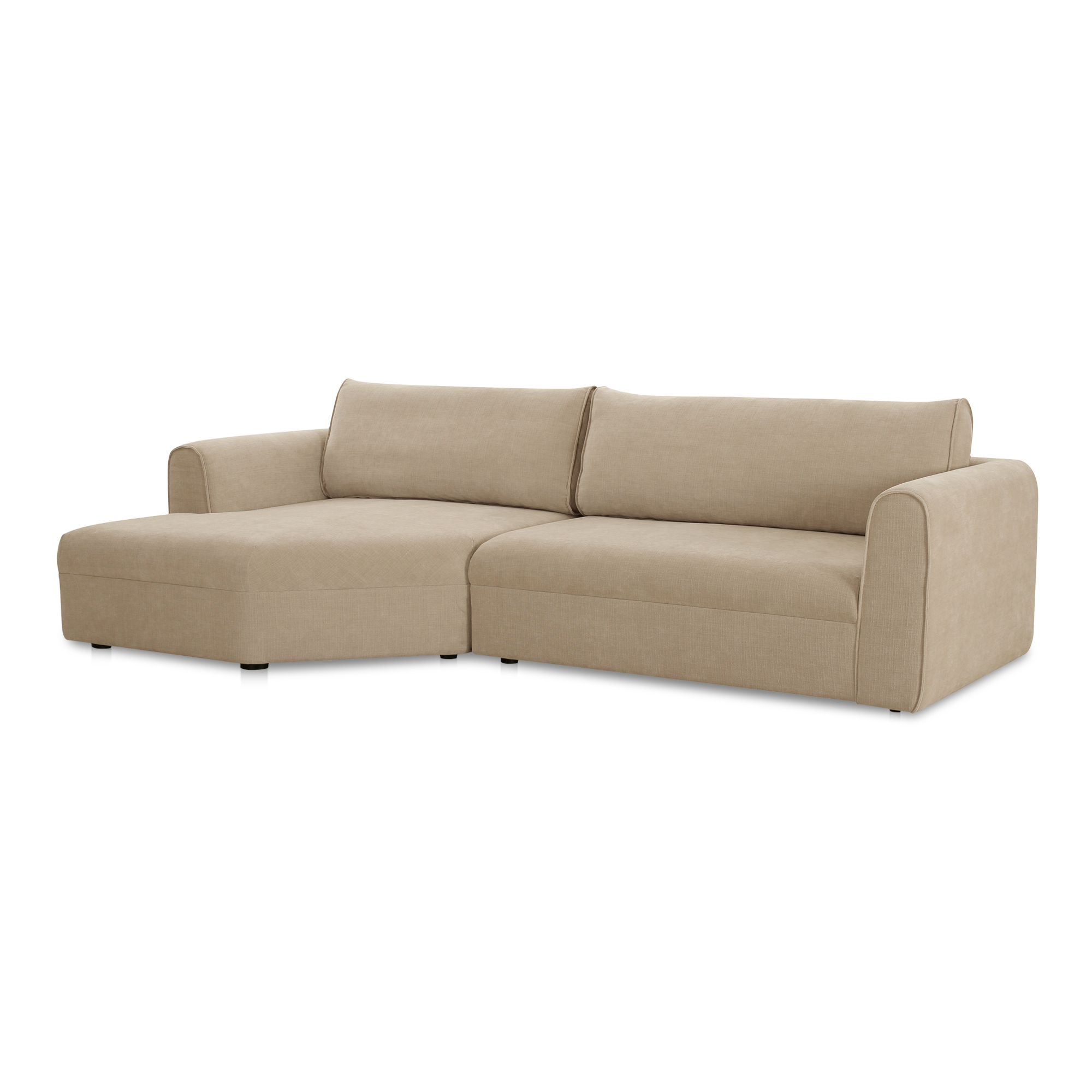 Madrid Left Sectional Cool Beige - Image 1