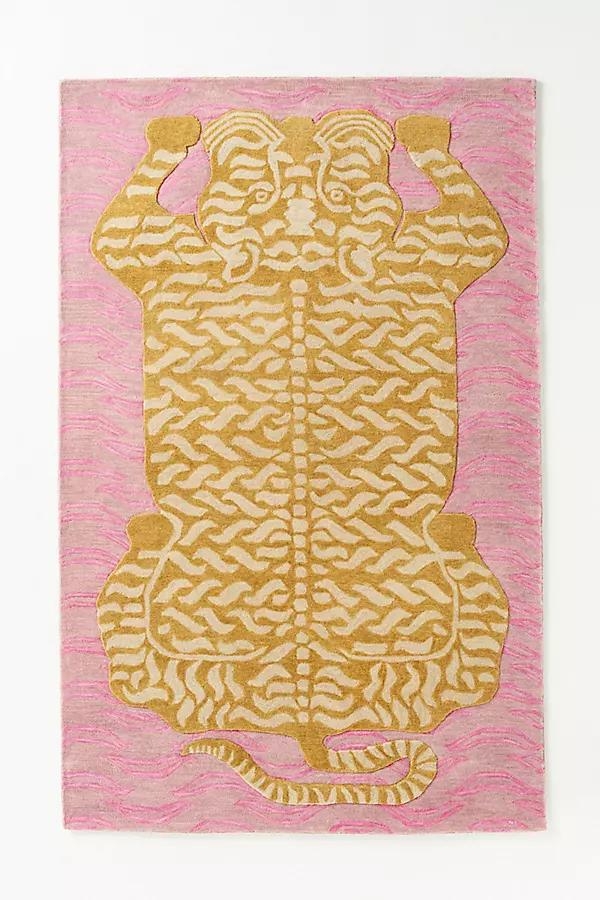 Wool Hand-Tufted Tiger Rug - Image 0