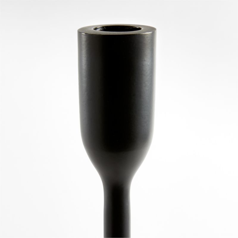 Megs Medium Black Taper Candle Holder 11" by Leanne Ford - Image 4
