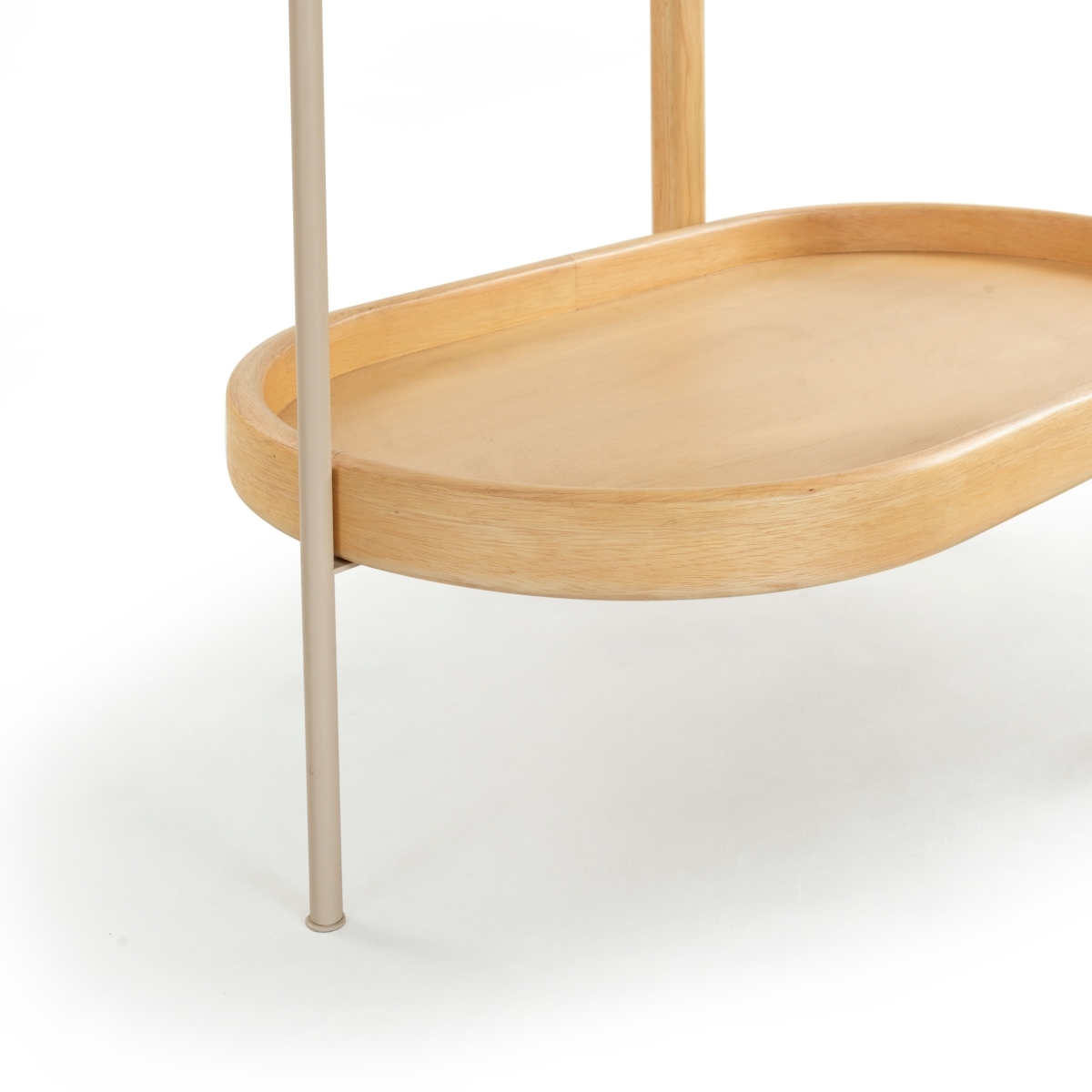 Trianna Wood 2 Shelf Bar Cart - Natural - Image 4