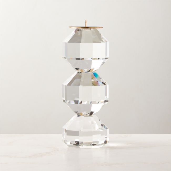 Fren Crystal Pillar Candle Holder Small - Image 0