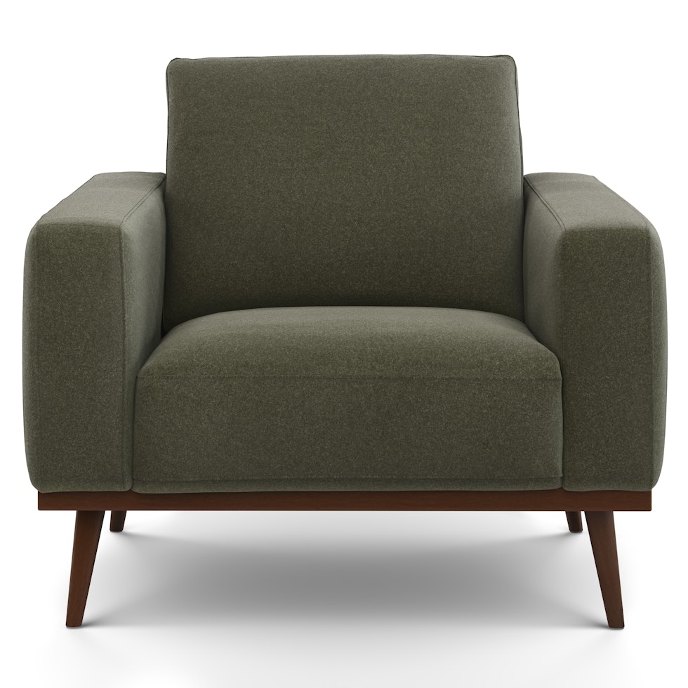 Rhett 38.5" Lounge Chair - Felted Green - Image 1