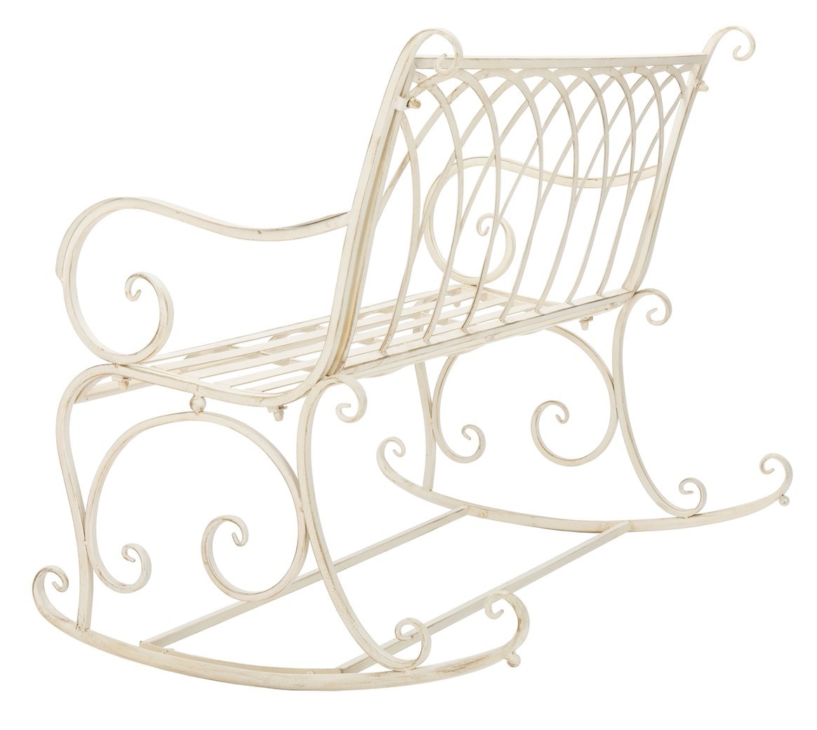 Ressi Rock Bench - Pearl White - Safavieh - Image 6