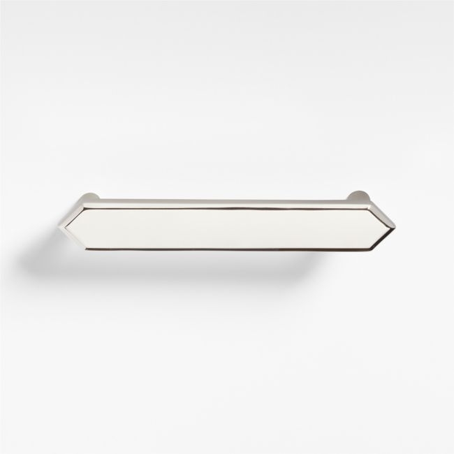 Hex 4" Polished Nickel Bar Pull - Image 0