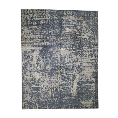 One-of-a-Kind Garett Hand-Knotted 2000s Gray 9'2" x 12' Area Rug - Image 0