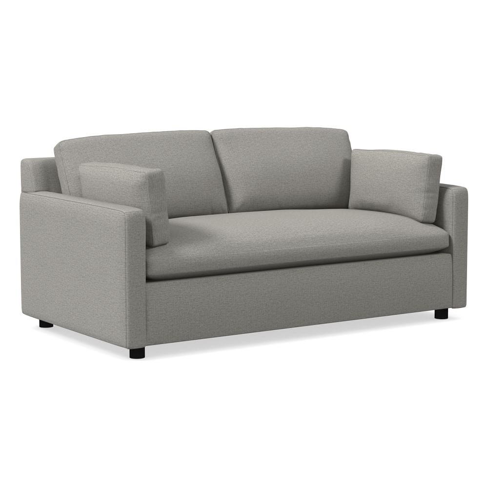 Marin 71" Sofa, Standard Depth, Twill, Silver - Image 0