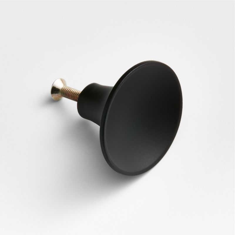 Dish Brushed Nickel Knob - Image 1