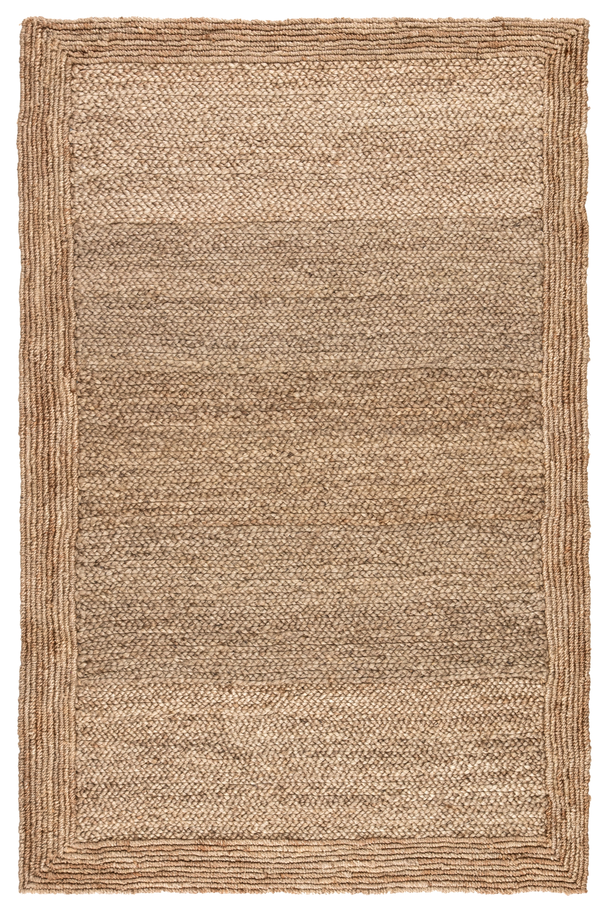 Aboo Natural Solid Beige Area Rug (9' X 12') - Image 0