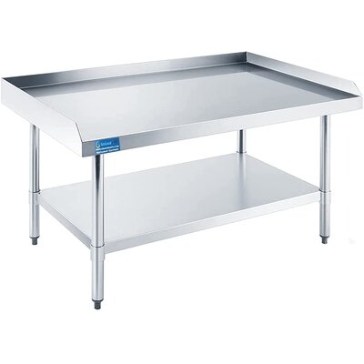 72" Long X 24" Deep Amgood Stainless Steel Equipment Stand - Heavy Duty, Commercial Grade, With Undershelf, NSF Certified - Image 0