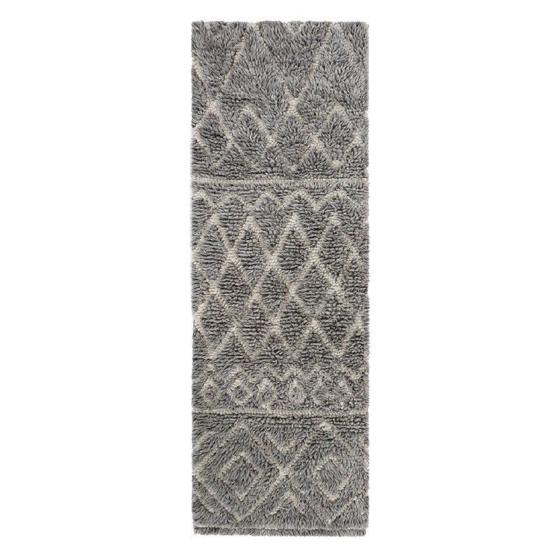 LOOMY Cement the Deal Geometric Handmade Tufted Wool/Cotton Concrete Gray Area Rug - Image 0