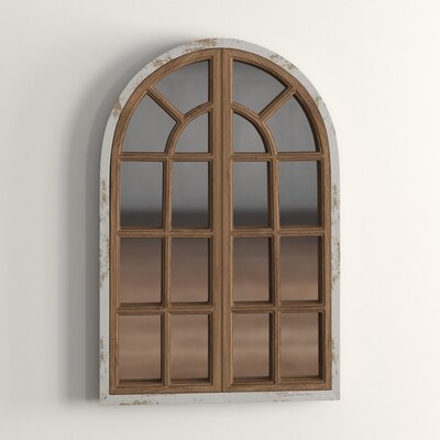 Gabrielle Farmhouse Arch Distressed Wall Mirror - Image 1