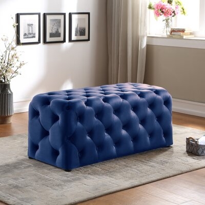 Bouton 42'' Tufted Rectangle Cocktail Ottoman - Image 0
