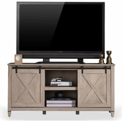 Modern Contemporary Office Home TV Stand Oak Finish - Image 0
