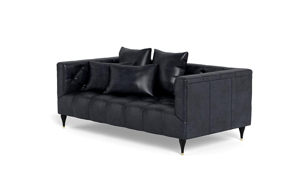 Ms. Chesterfield Leather Loveseat by Apartment Therapy - Image 2