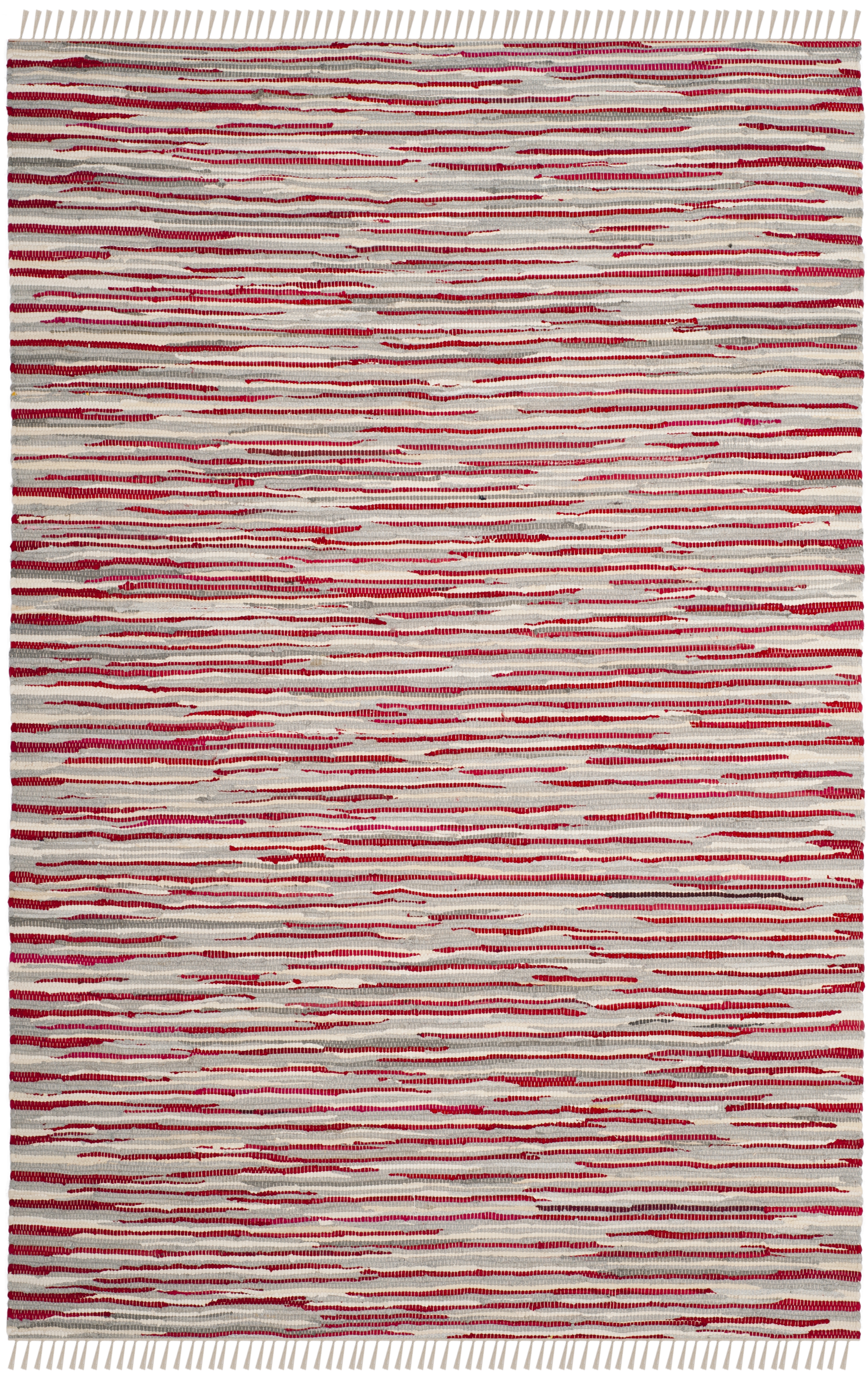Arlo Home Hand Woven Area Rug, RAR129R, Red/Multi,  4' X 6' - Image 0