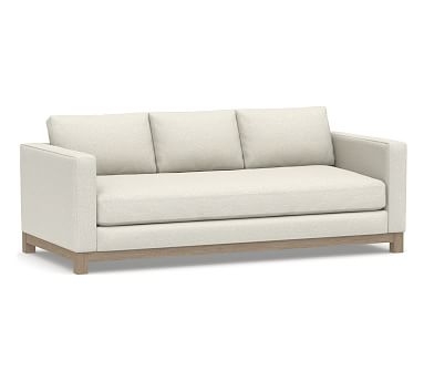 Jake Upholstered Sofa 3x1 86" with Wood Base, Standard Cushions, Performance Boucle Oatmeal - Image 0