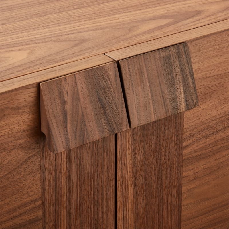 Coronado 77" Walnut Wood Credenza - Image 5