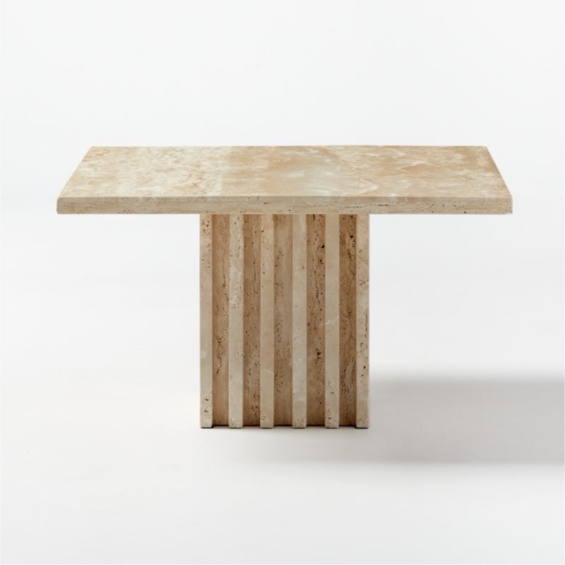 Carve Travertine Small Cocktail Table - Image 4
