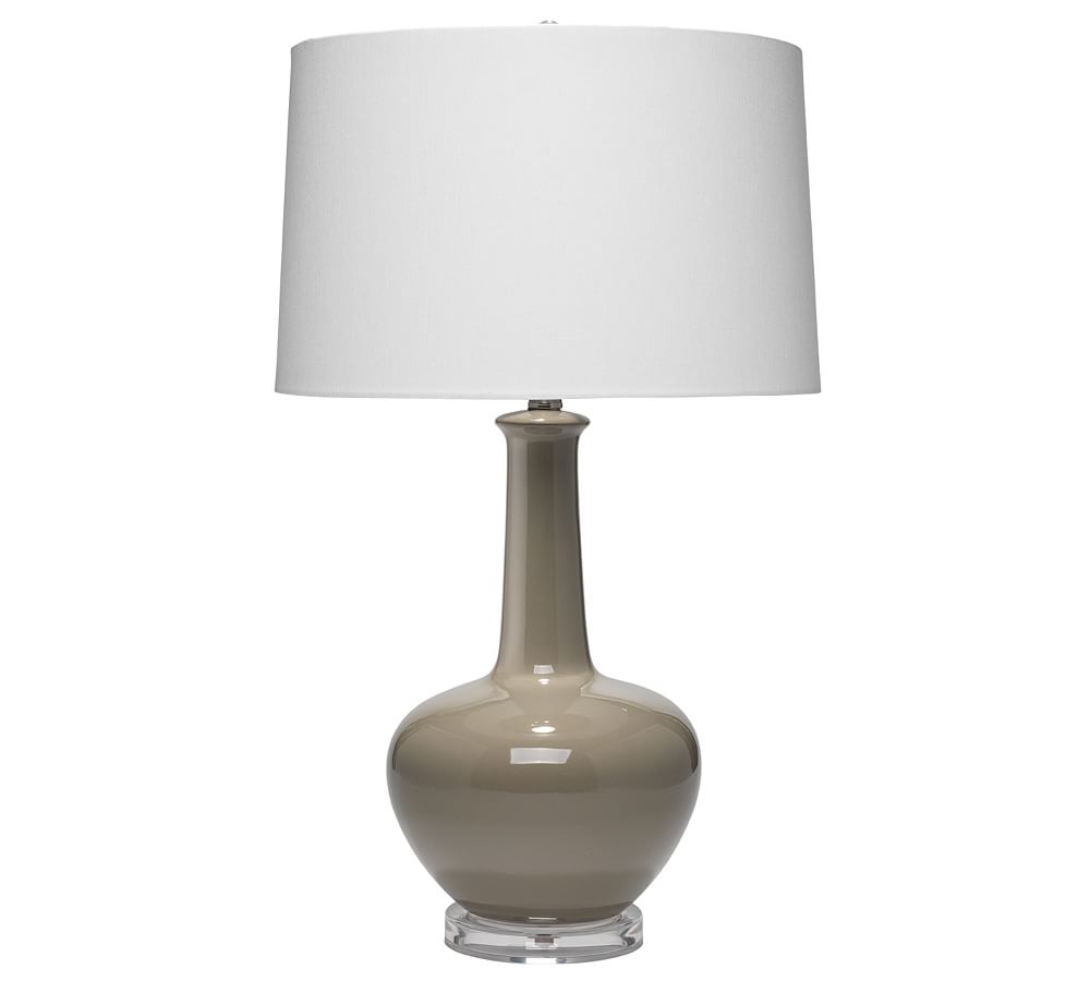 Brawley Ceramic Table Lamp, Grey - Image 0