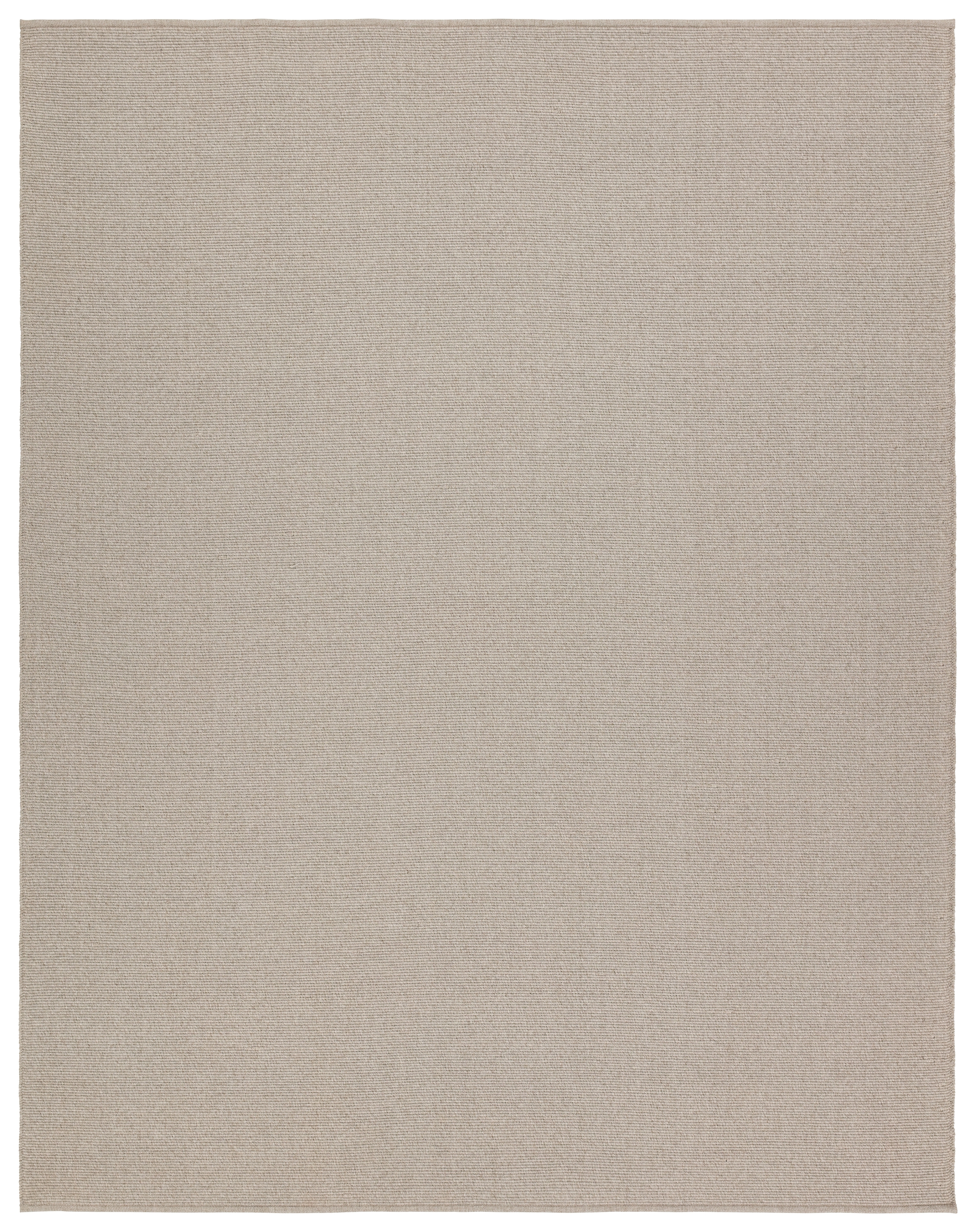 Texel FLI01 Handmade Solid Taupe Area Rug (5'x8') - Image 0