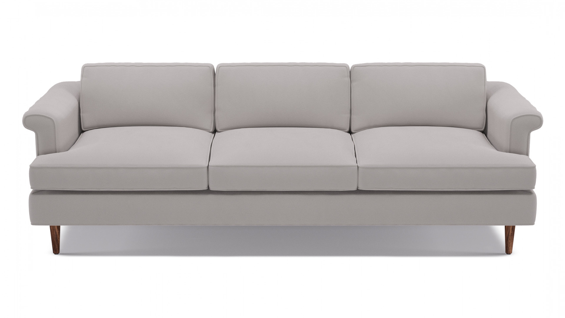 Mid-Century Sofa | Platinum Velvet - Image 0