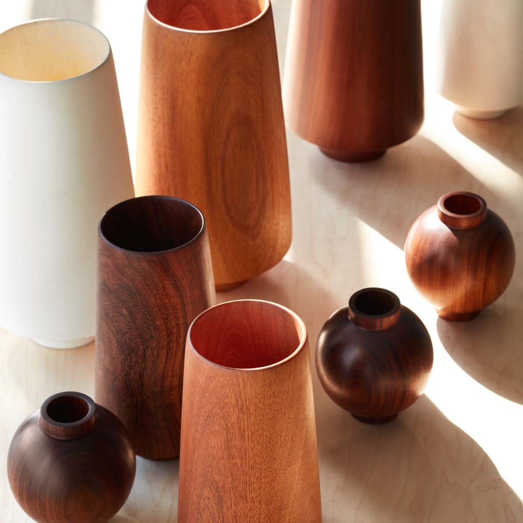 The Citizenry Tikal Wood Vase | White - Image 5