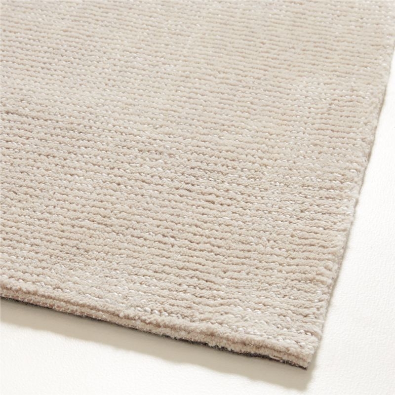 Vaughn Performance Wool-Blend Handwoven Ivory Area Rug 6'x9' - Image 2