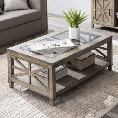 Home Cocktail Coffee Table Antique Gray - Image 0