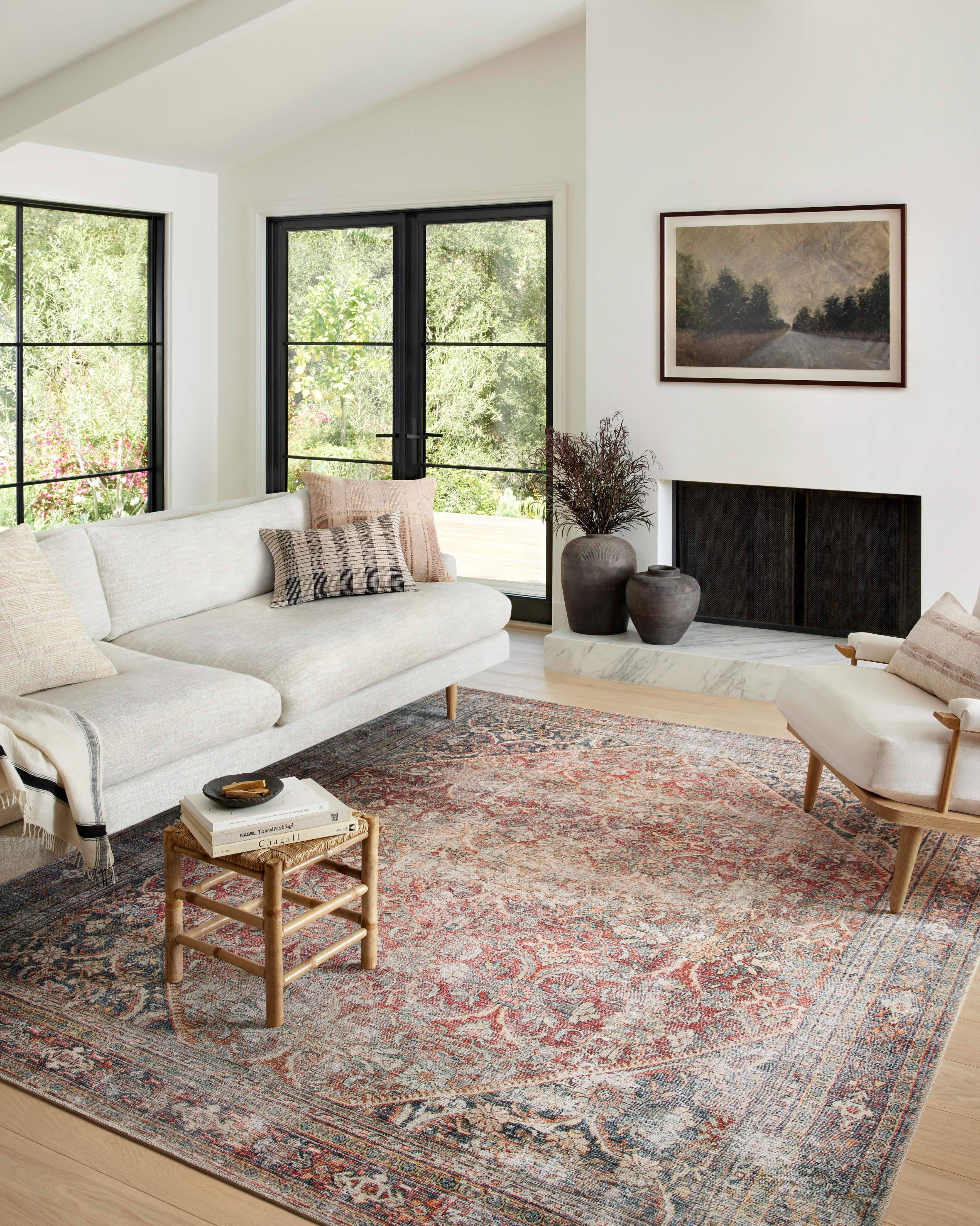 GEORGIE GER-01 RED / NAVY 7'-6" x 9'-6" - Image 2