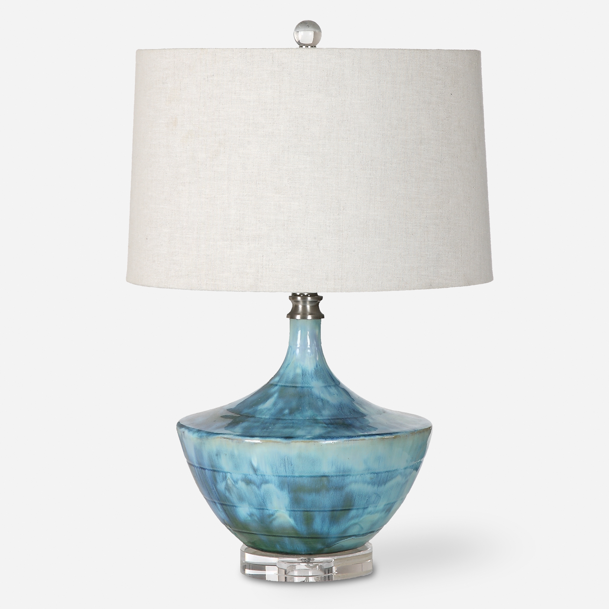 Chasida Blue Ceramic Lamp - Image 0
