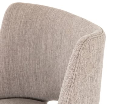 Manteli Upholstered Dining Chair, Savile Flannel &amp; Almond - Image 1