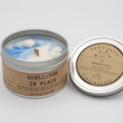Shell-Ter In Place Soy Candle - Image 0