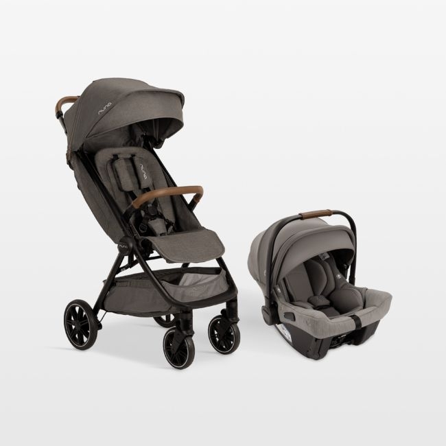 Nuna ® PIPA ™ Urbn Granite Grey Baseless Baby Car Seat + TRVL LX ™ Stroller Next Travel System - Image 0