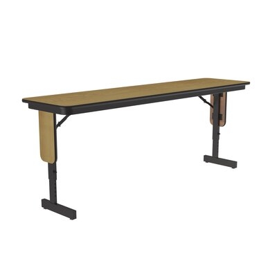 72" L Panel Leg Folding Seminar Particle Board Core High Pressure Height Adjustable Training Table with Leg Glides - Image 0