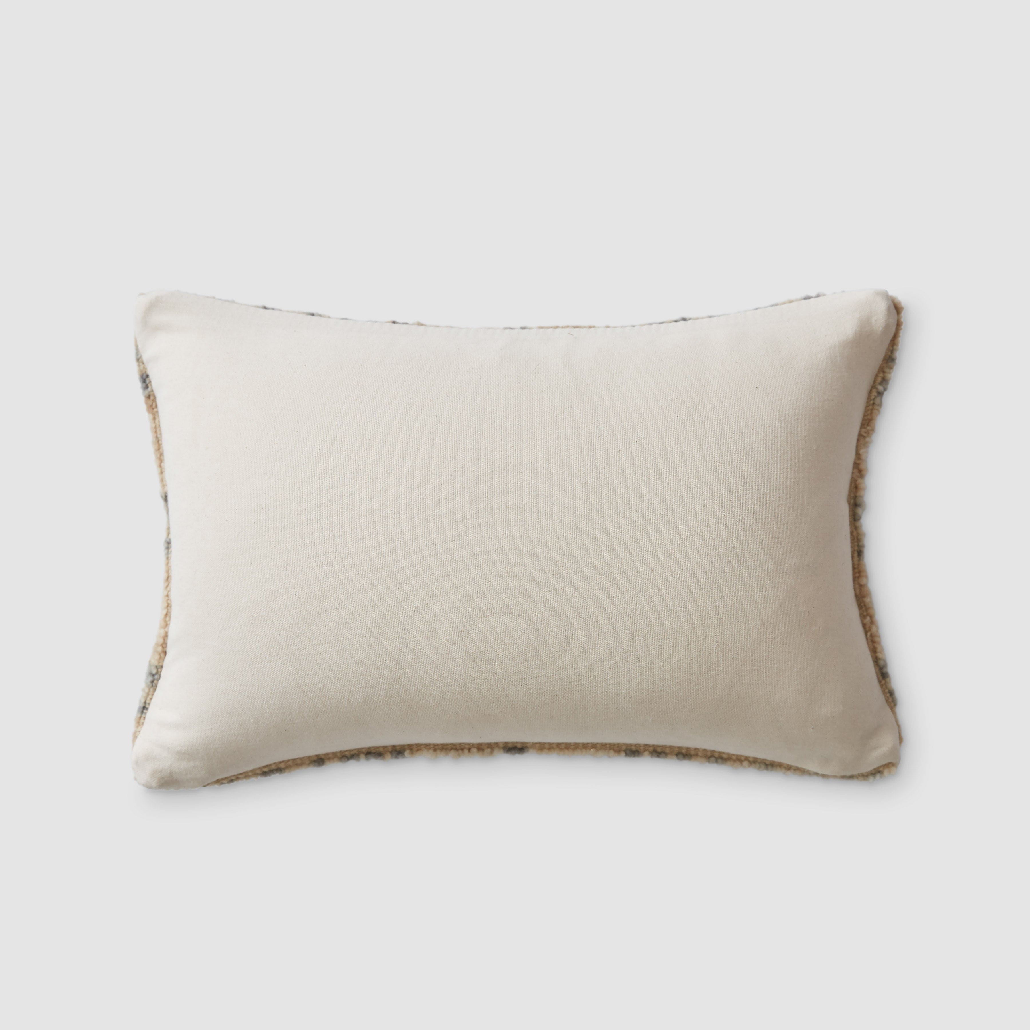 The Citizenry Krisha Hand-Knotted Lumbar Pillow | 12" x 20" | Light Blue - Image 5