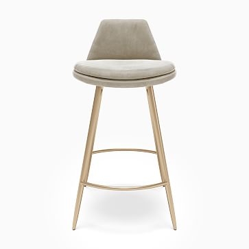 Finley Counter Stool,Chenille Tweed,Silver,Light Bronze - Image 3