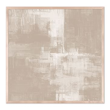 Rough By Teague Studios, Framed Canvas, Giclee Print, Natural, 32x32 - Image 0