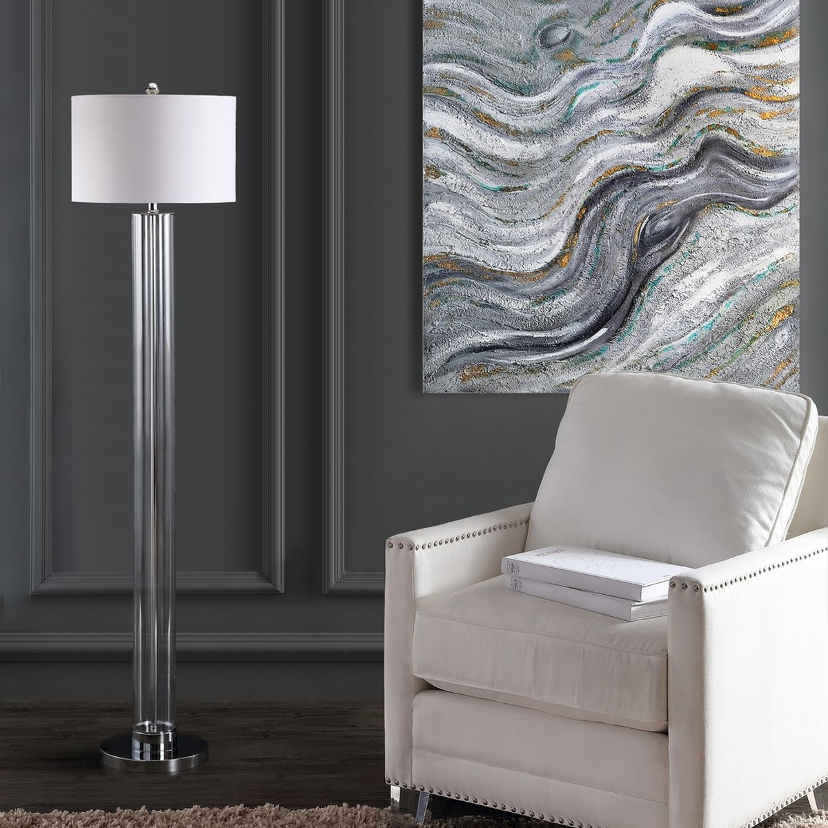 Lovato 64-Inch H Floor Lamp - Clear - Arlo Home - Image 2